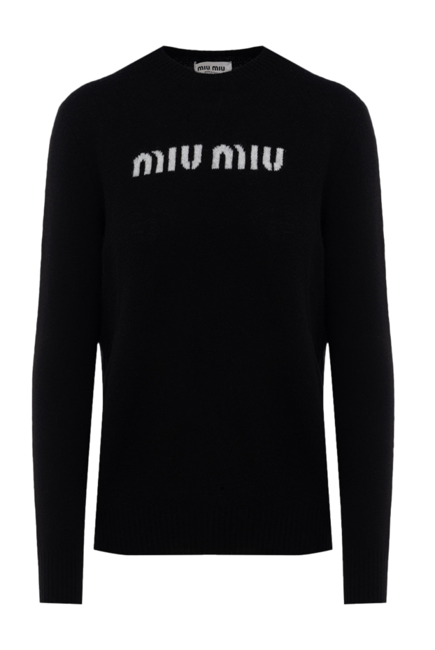 Miu Miu woman black wool and cashmere jumper for women buy with prices and photos 175186 - photo 1