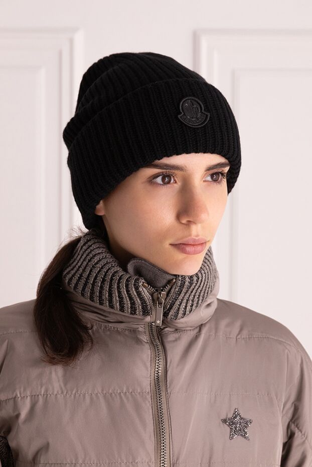 Moncler woman black wool hat for women buy with prices and photos 175203 - photo 2