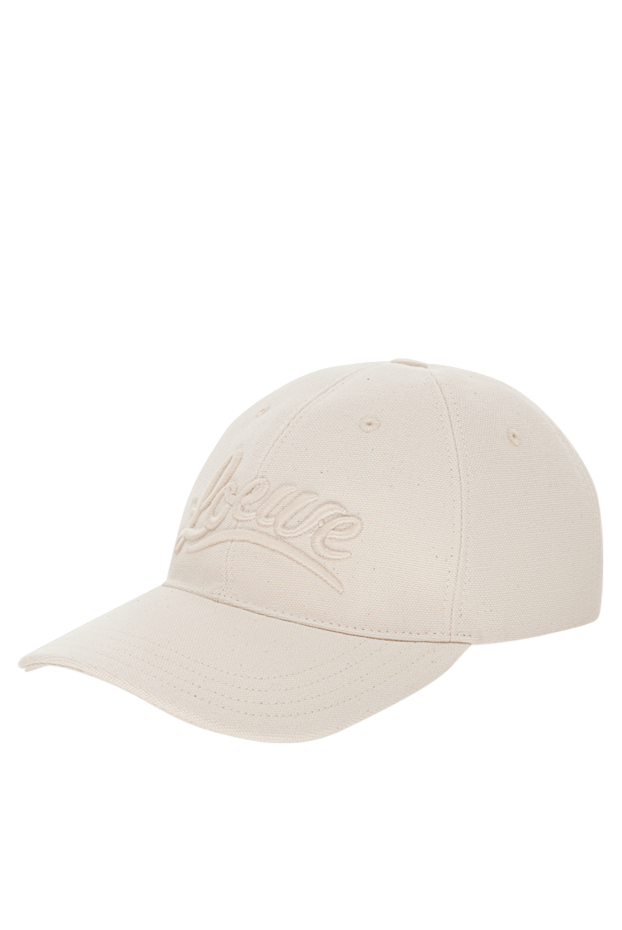 Loewe beige baseball cap made of thick cotton with voluminous embroidery 175251 - photo 3