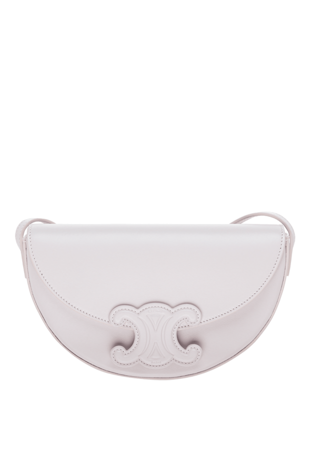 Celine soft pink leather bag adorned with a tone-on-tone logo women's 175254 - photo 1
