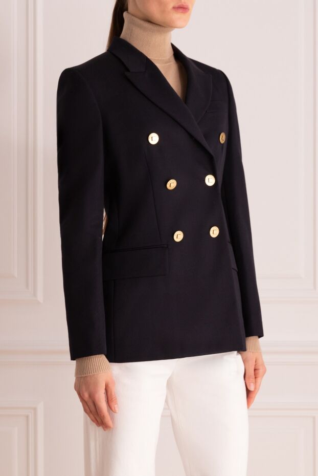 Givenchy wool and mohair jacket blue for women 175262 - photo 3