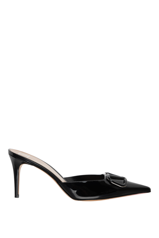 Valentino black patent leather mules women's 175287 - photo 1