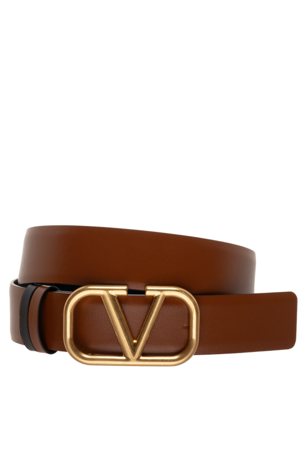 Valentino woman brown leather belt for women buy with prices and photos 175292 - photo 1