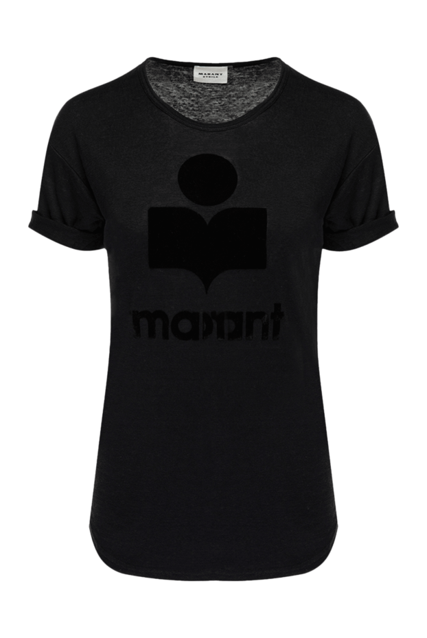 Isabel Marant woman black linen t-shirt for women buy with prices and photos 175301 - photo 1