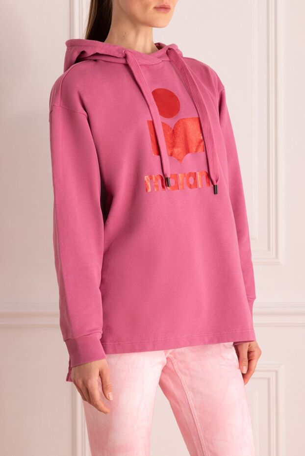 Isabel Marant hoodie made of cotton and polyester pink for women 175313 - photo 3