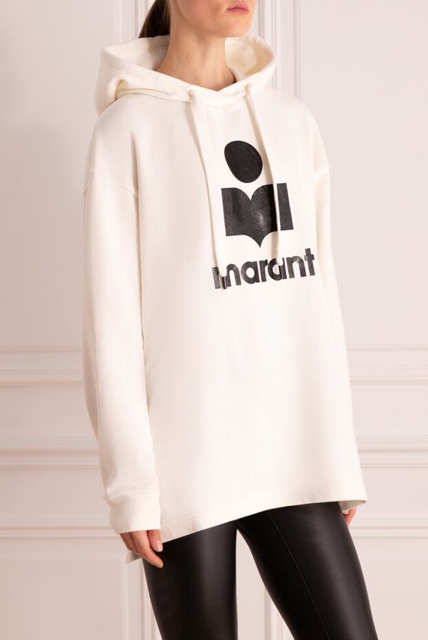 Isabel Marant hoodie made of cotton and polyester white women's 175314 - photo 3
