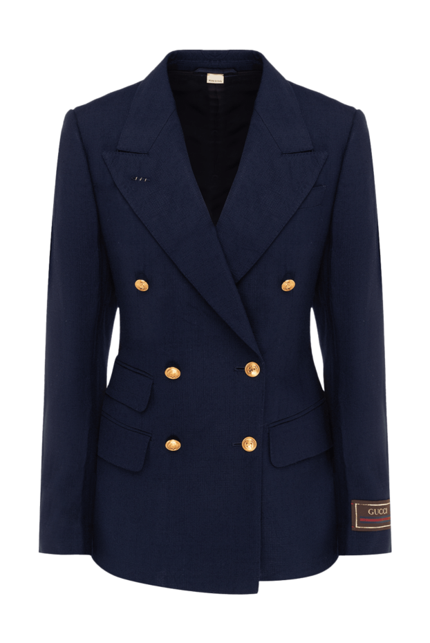 Gucci woman blue viscose jacket for women buy with prices and photos 175322 - photo 1