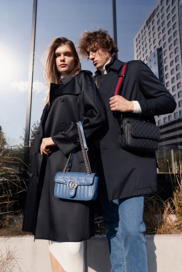 Gucci blue leather bag for women 175337 - photo 2