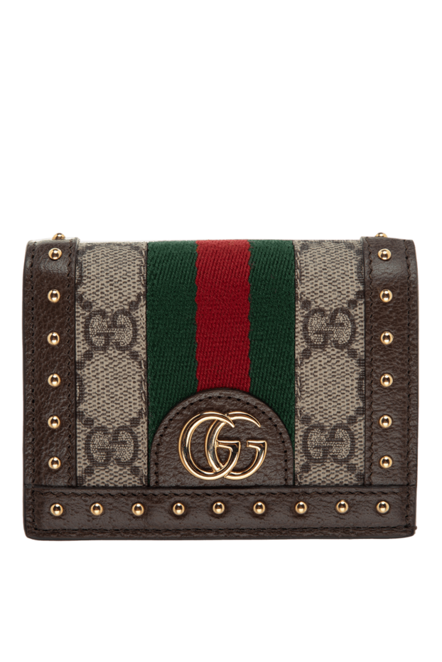 Gucci женские портмоне из кожи коричневое женское купить с ценами и фото 175339 - фото 1