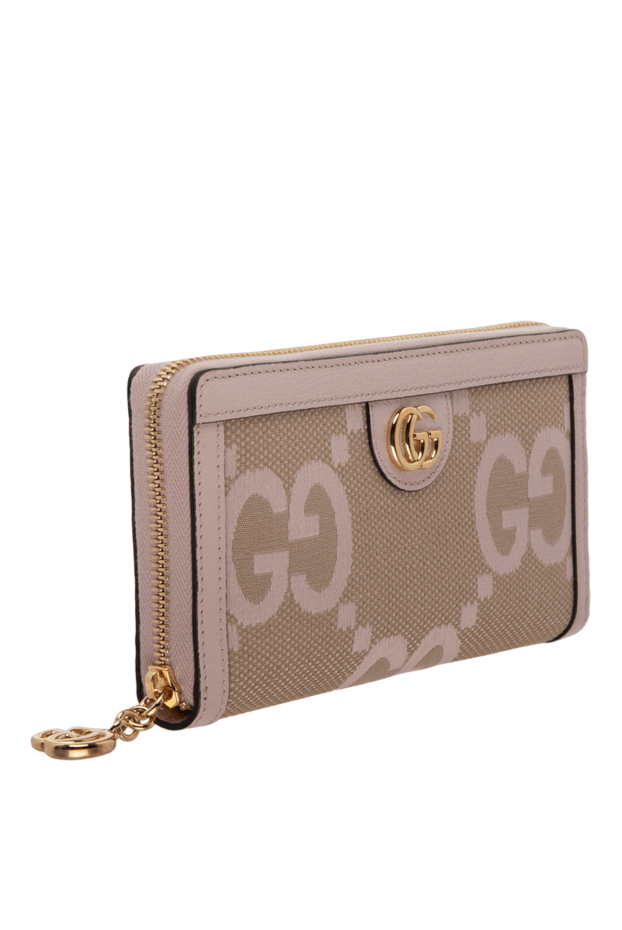 Gucci woman pink textile and leather purse for women buy with prices and photos 175340 - photo 2