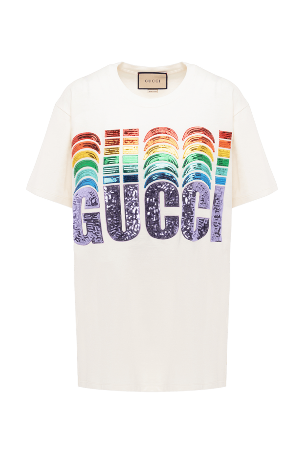 Gucci woman white cotton t-shirt for women buy with prices and photos 175346 - photo 1