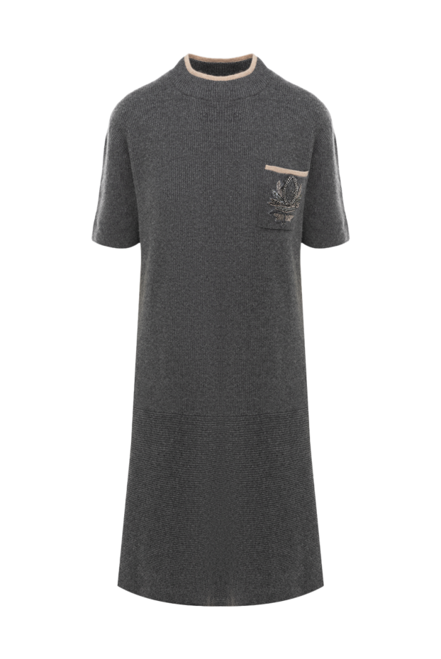 Brunello Cucinelli gray cashmere dress for women 175403 - photo 1