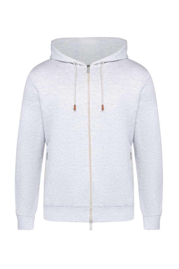 Gray cotton sweatshirt for men - photo 1