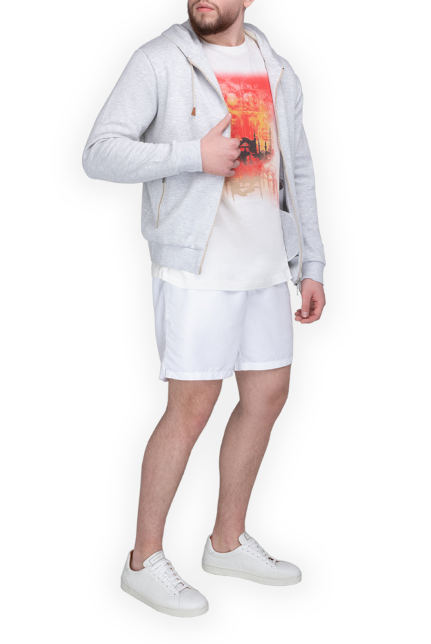 Gray cotton sweatshirt for men - photo 2
