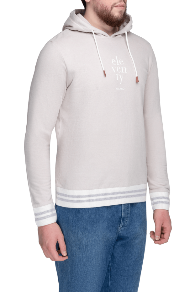 Eleventy beige cotton sweatshirt for men 175489 - photo 3