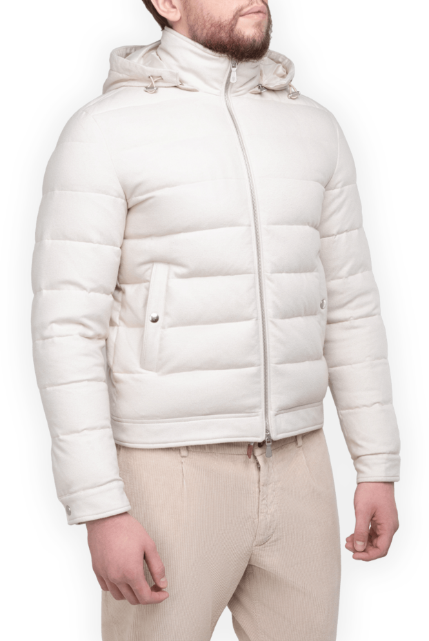 Eleventy beige silk and cashmere jacket for men 175492 - photo 3