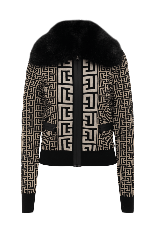 Balmain жіночі куртка з вовни та віскози чорна жіноча купити фото з цінами 175522 - фото 1