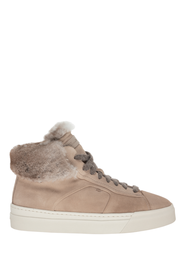 Santoni woman beige nubuck sneakers for women buy with prices and photos 175531 - photo 1