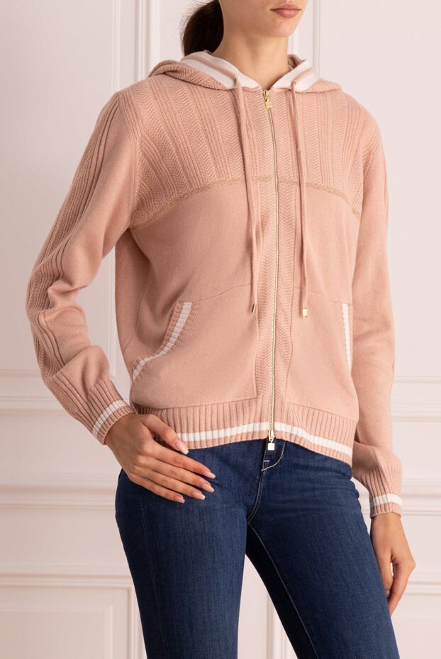 D.Exterior pink knitted sports cardigan women's 175560 - photo 3