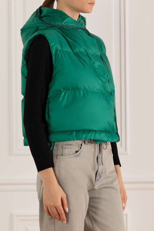 Panicale green polyester vest for women 175565 - photo 3