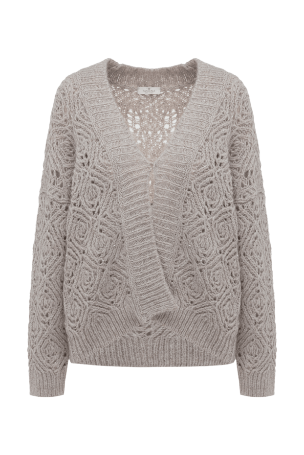 Panicale gray lace-knit cardigan women's 175567 - photo 1
