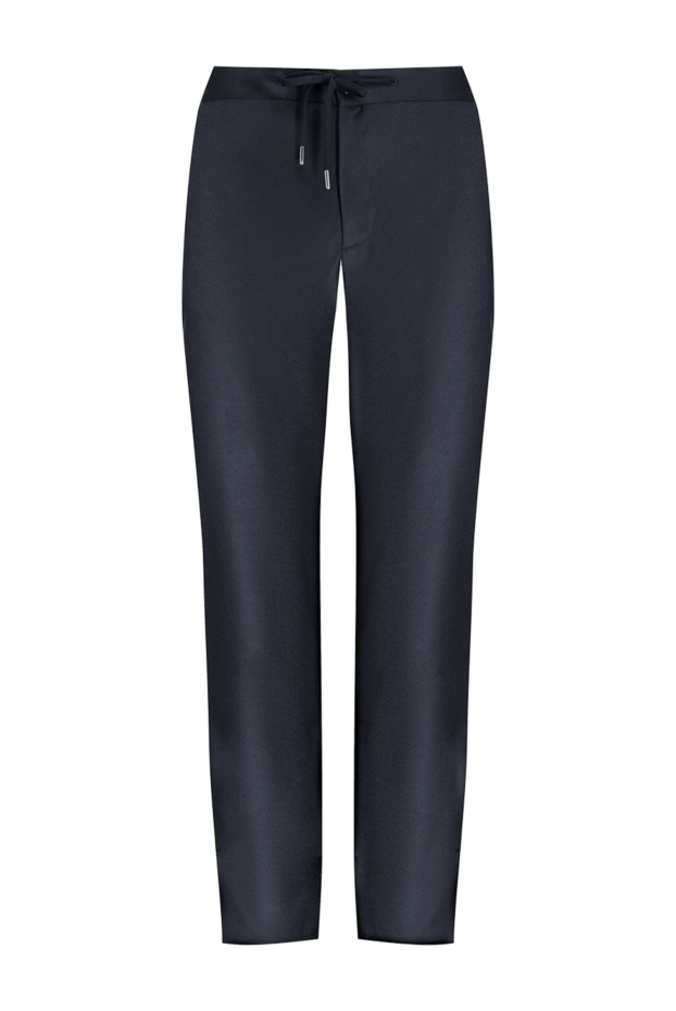 Cesare di Napoli man men's black wool and cashmere trousers buy with prices and photos 175588 - photo 1