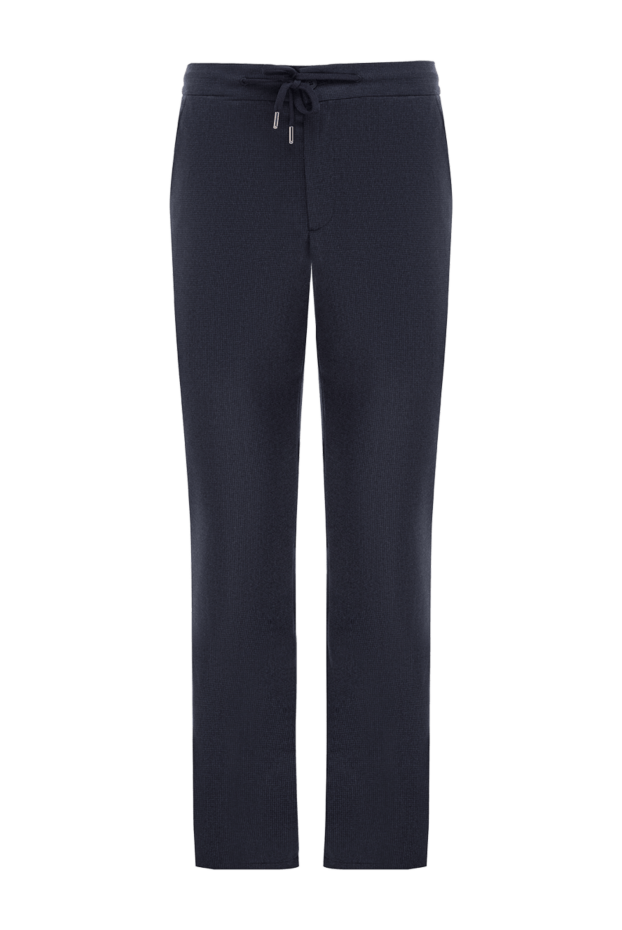 Cesare di Napoli man men's blue wool trousers buy with prices and photos 175591 - photo 1