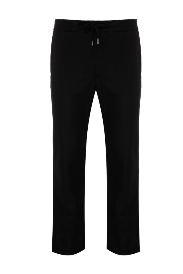 Cesare di Napoli man men's trousers made of black wool buy with prices and photos 175595 - photo 1