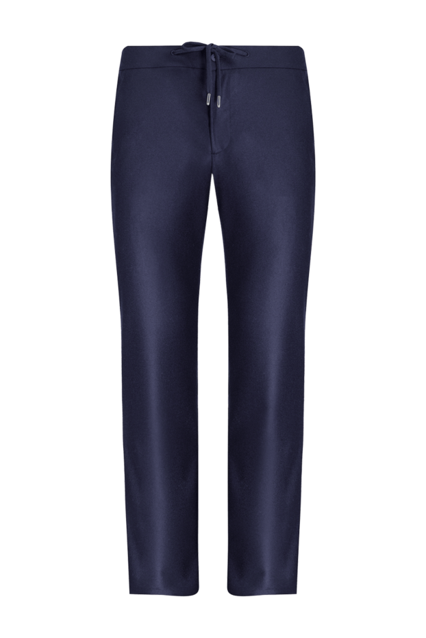 Cesare di Napoli man men's blue wool trousers buy with prices and photos 175598 - photo 1