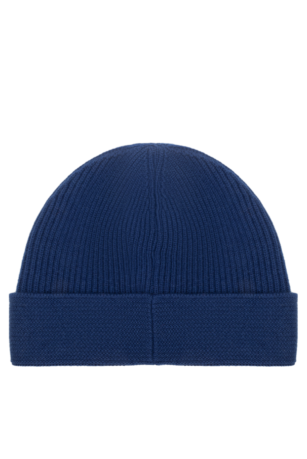 Stefano Ricci men's blue ribbed hat with brand embroidery 175639 - photo 3