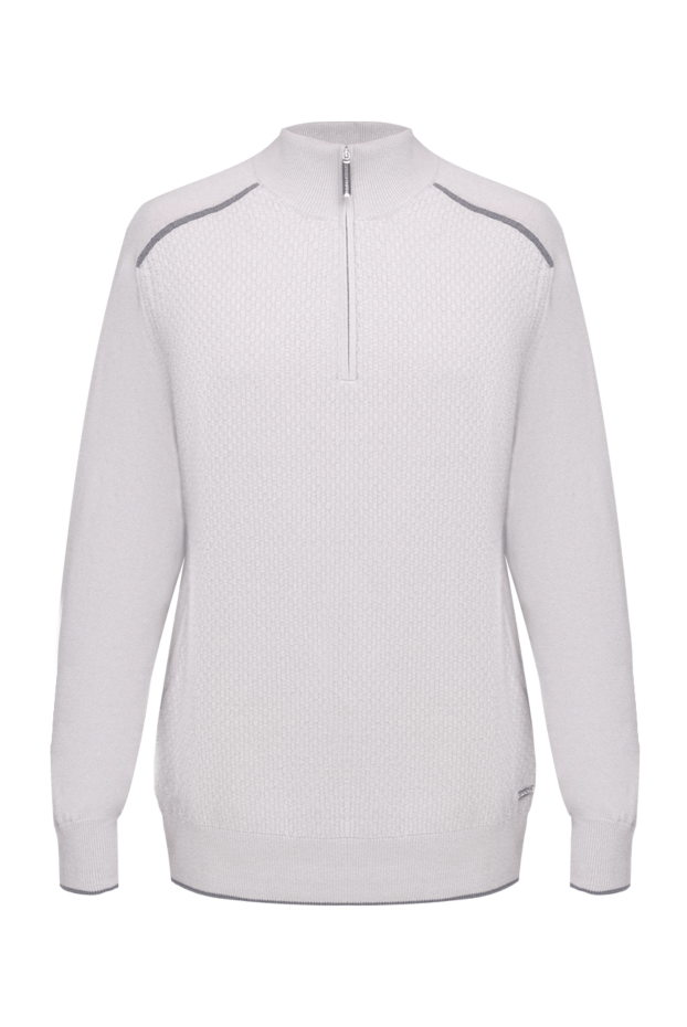 Stefano Ricci men's light gray cashmere and silk jumper 175640 - photo 1