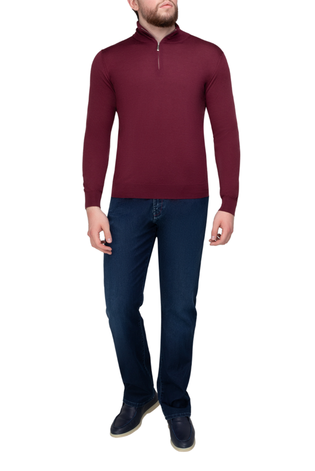 Stefano Ricci knitted trouser with a short zipper made of cashmere and silk 175670 - photo 2