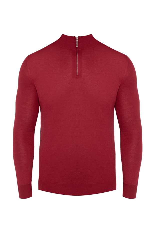 Stefano Ricci men's cashmere and silk troyer, smooth red, with zip 175685 - photo 1
