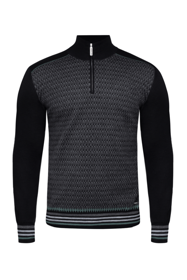 Stefano Ricci men's wool troyer with textured pattern and stand-up collar 175687 - photo 1