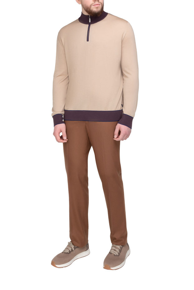 Stefano Ricci cashmere tee for men beige 175698 - photo 2