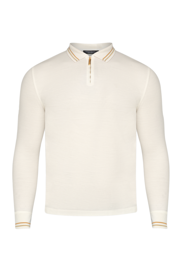 Stefano Ricci polo with long sleeves made of wool for men white 175722 - photo 1