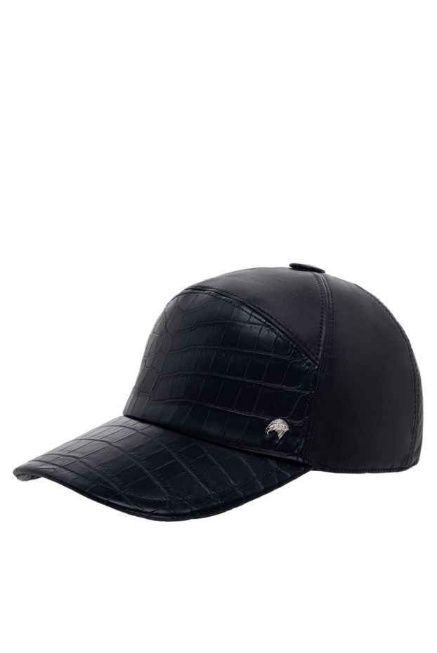 Stefano Ricci blue alligator leather cap for men 175730 - photo 3