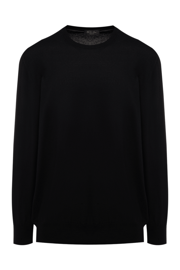 Loro Piana man men's black long sleeve cashmere jumper buy with prices and photos 175749 - photo 1