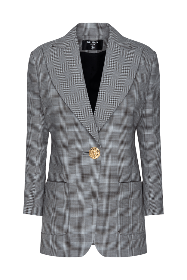 Balmain woman gray wool jacket for women buy with prices and photos 175777 - photo 1