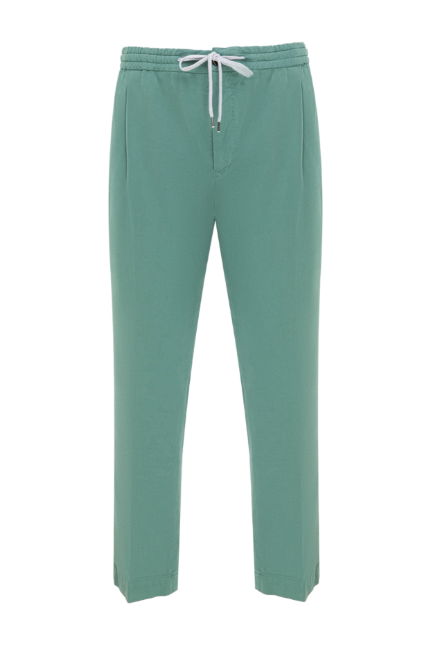 PT01 (Pantaloni Torino) man men's trousers made of cotton and elastane green buy with prices and photos 175783 - photo 1