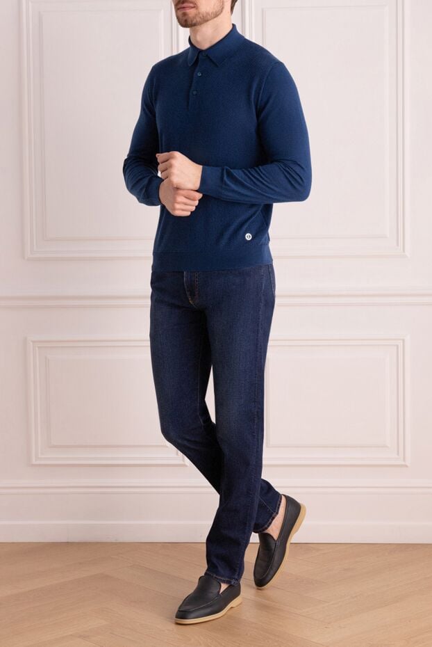 Stefano Ricci long-sleeved knit polo shirt with textured detail 175819 - photo 2