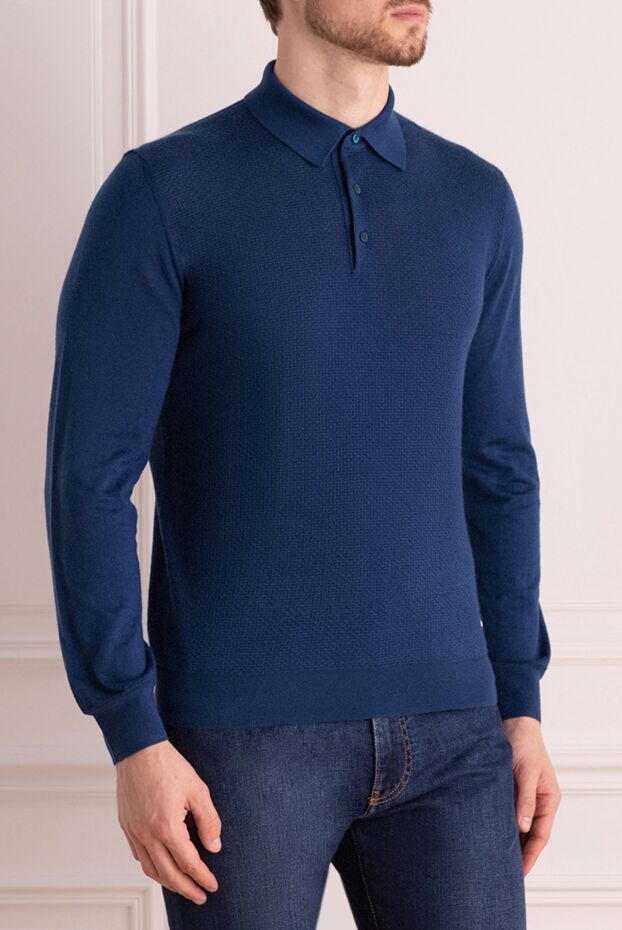 Stefano Ricci long-sleeved knit polo shirt with textured detail 175819 - photo 3