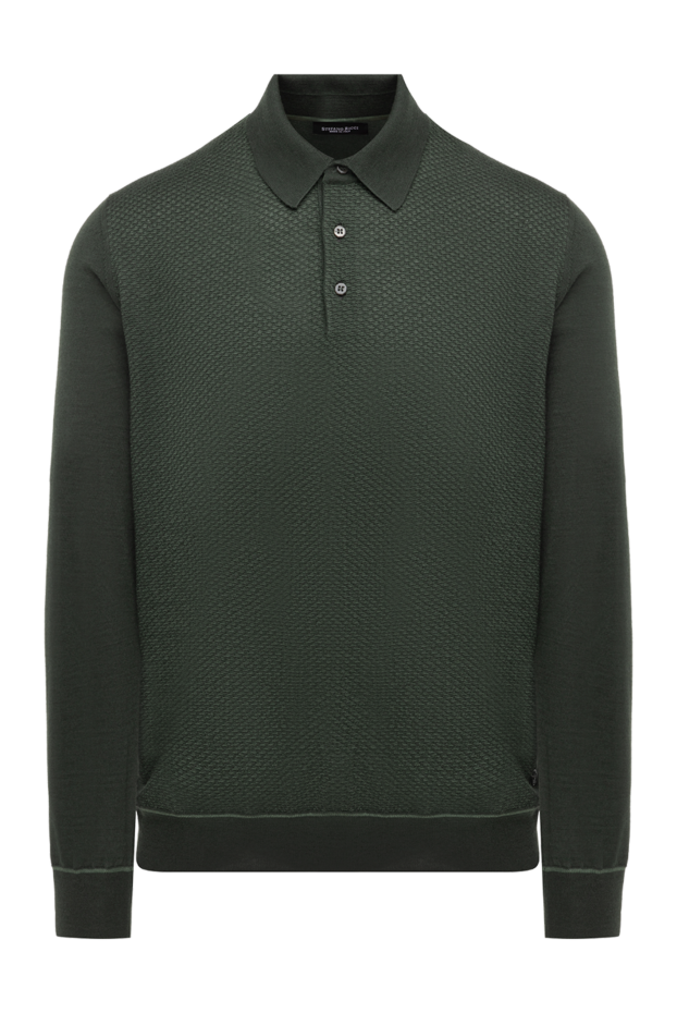 Stefano Ricci men's khaki rib knit cashmere polo 175821 - photo 1