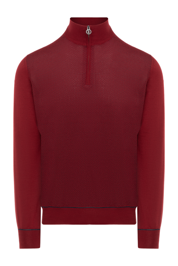 Stefano Ricci men's red cashmere and silk troyer with logo 175826 - photo 1