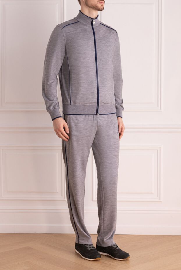 Stefano Ricci gray men's wool and polyamide walking suit 175834 - photo 3