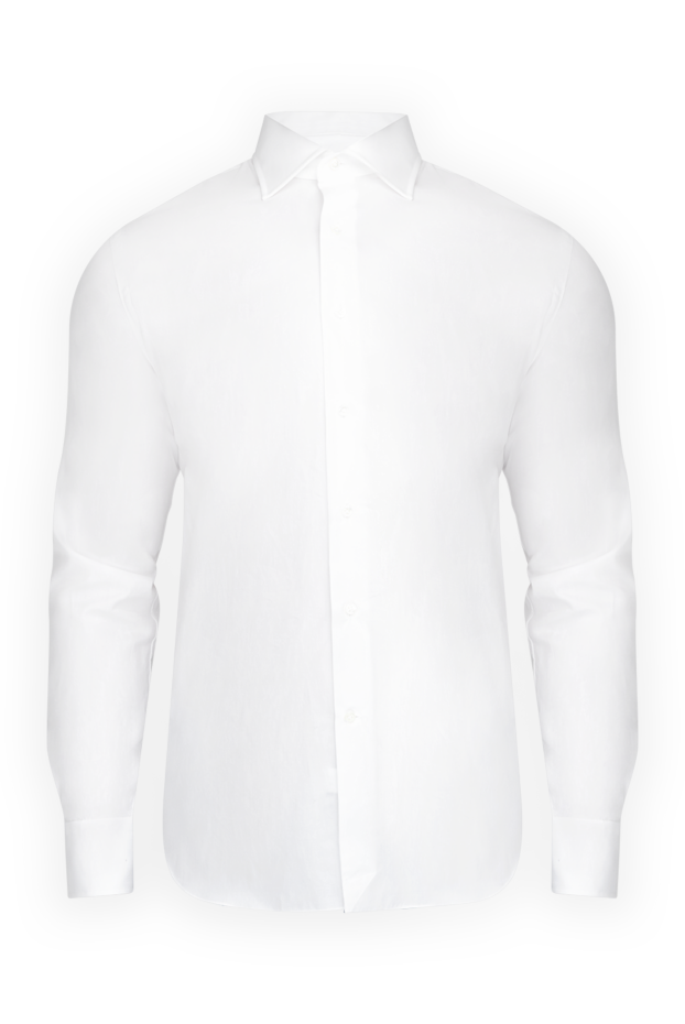 Alessandro Gherardi men's white cotton shirt with turn-down collar 175844 - photo 1