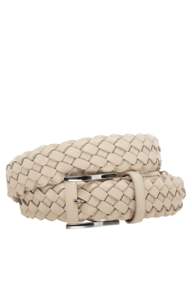 Cesare di Napoli man men's leather belt, beige buy with prices and photos 175873 - photo 1