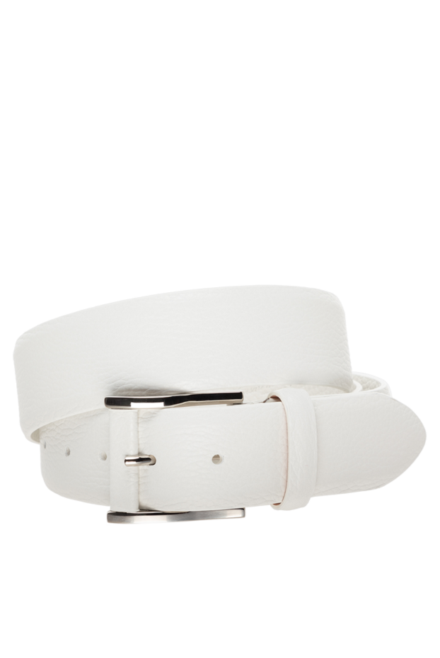 Cesare di Napoli man men's white leather belt buy with prices and photos 175891 - photo 1