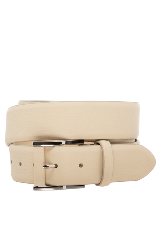 Cesare di Napoli man men's leather belt, beige buy with prices and photos 175902 - photo 1