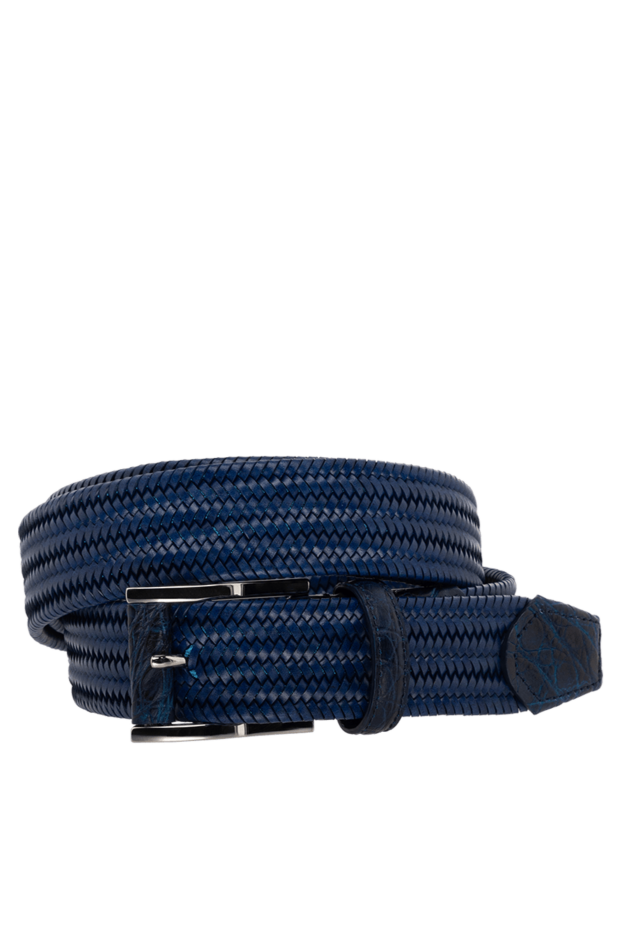 Cesare di Napoli man men's blue leather belt buy with prices and photos 175905 - photo 1